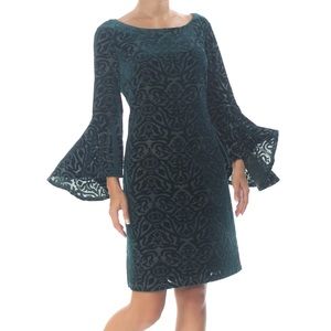 VELVET GREEN DRESS - Jessica Howard